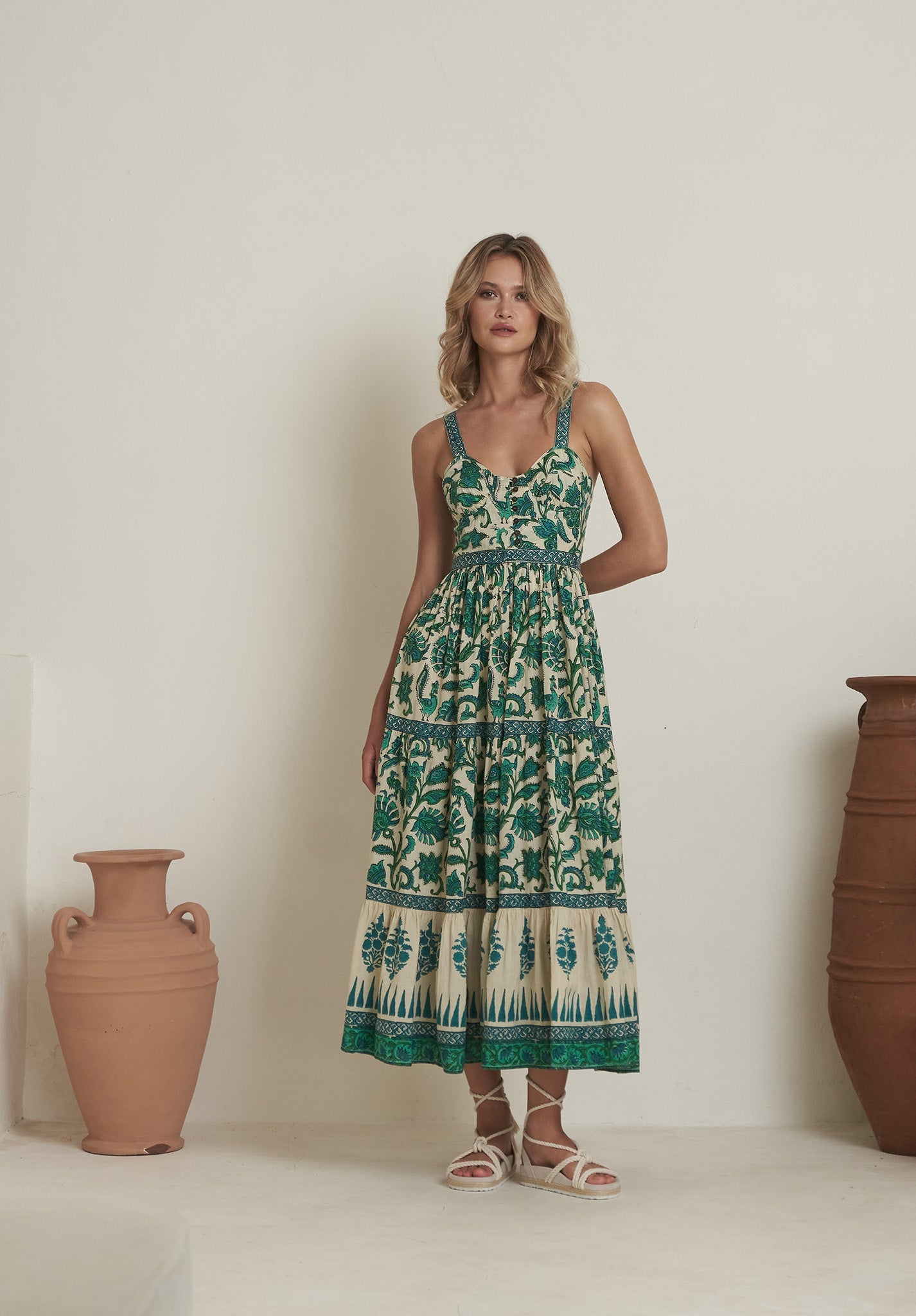 Mojo Bustier Maxi Green