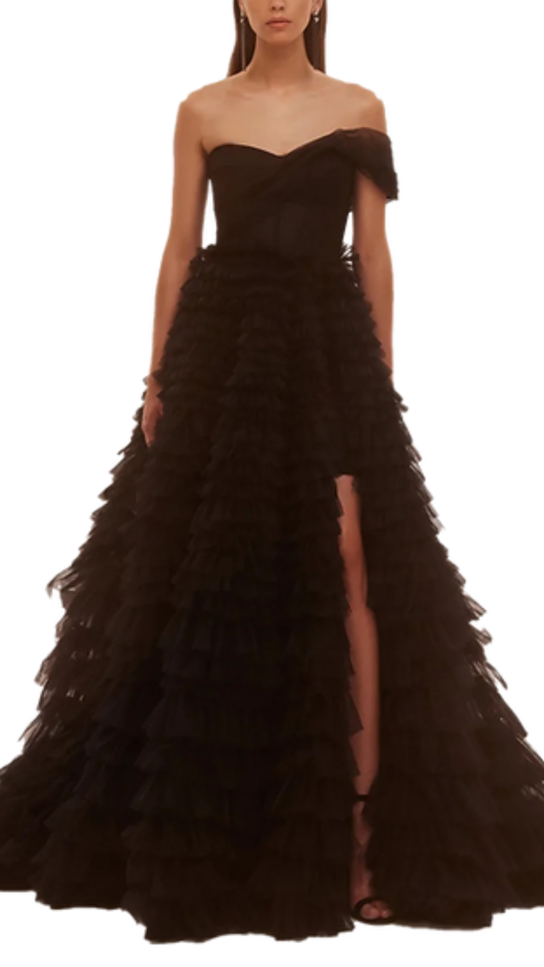 Milla Timeless One-Shoulder Gown in Black