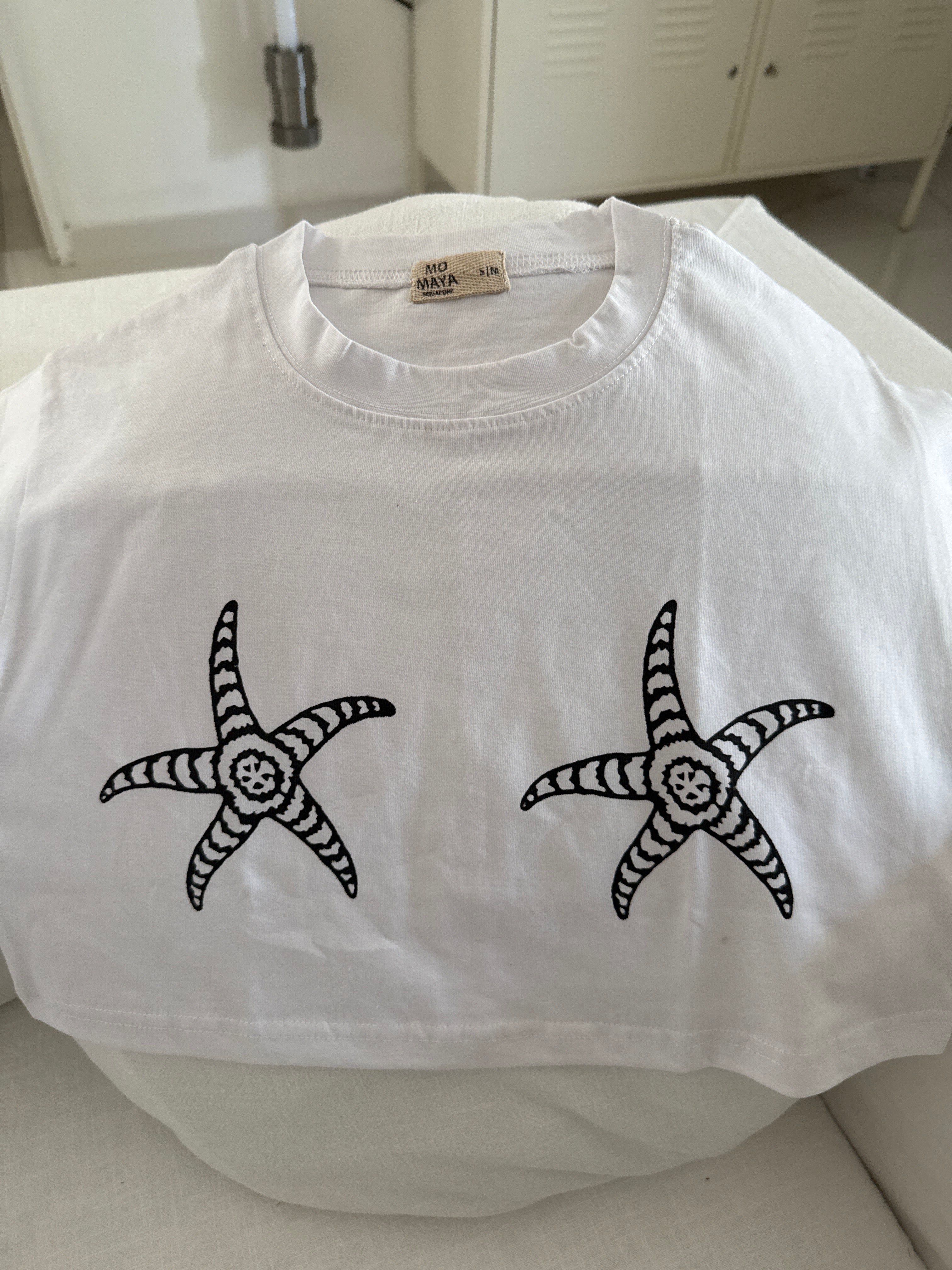 Crop T-shirt (Starfish)
