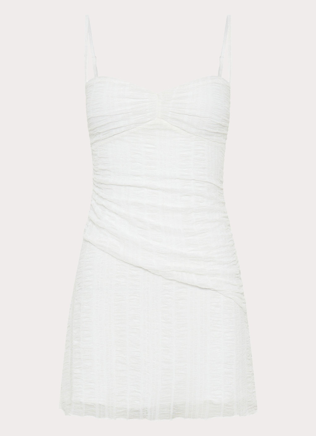 Arden Mesh Mini Dress - White