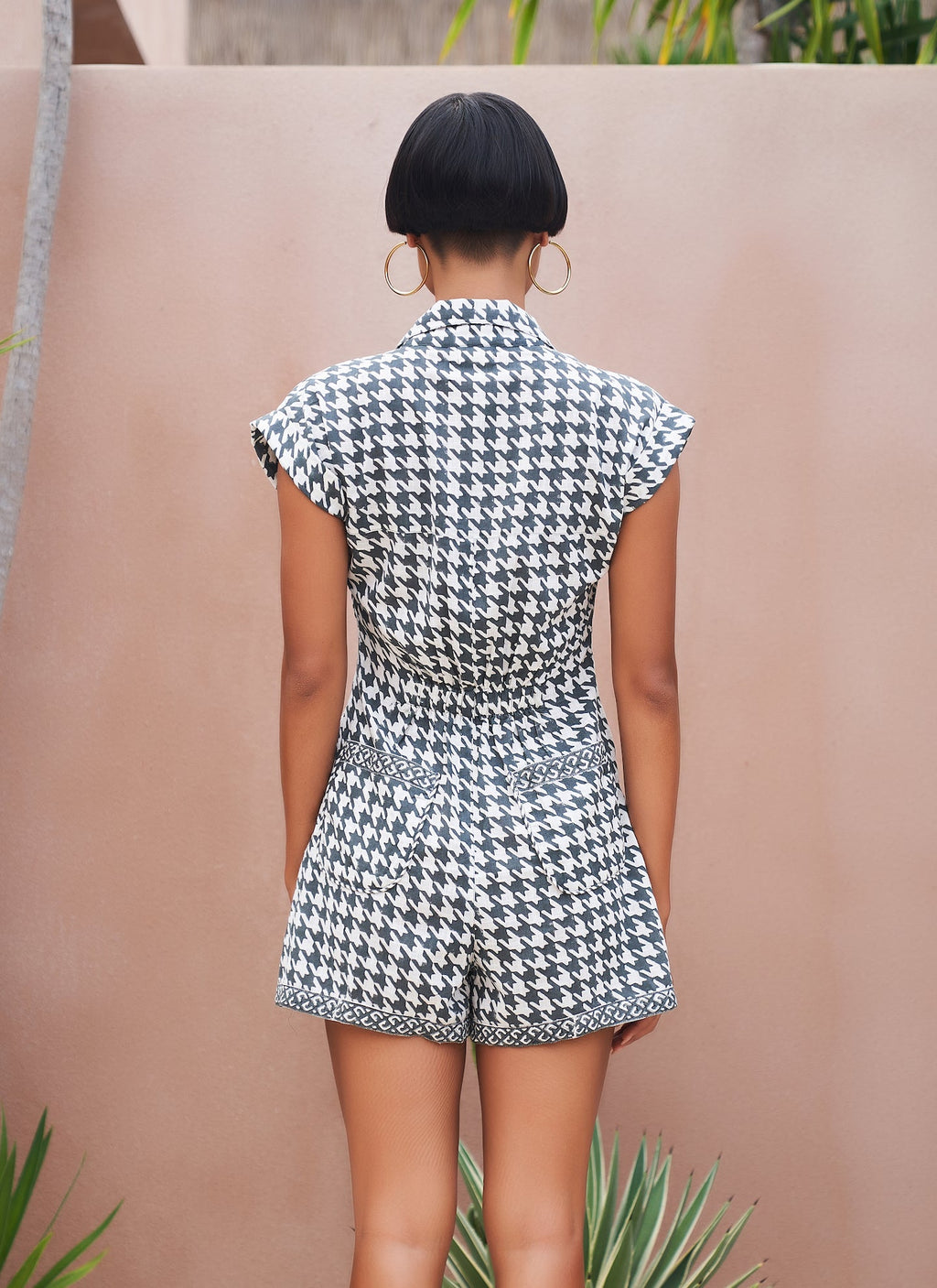 Houndstooth Romper