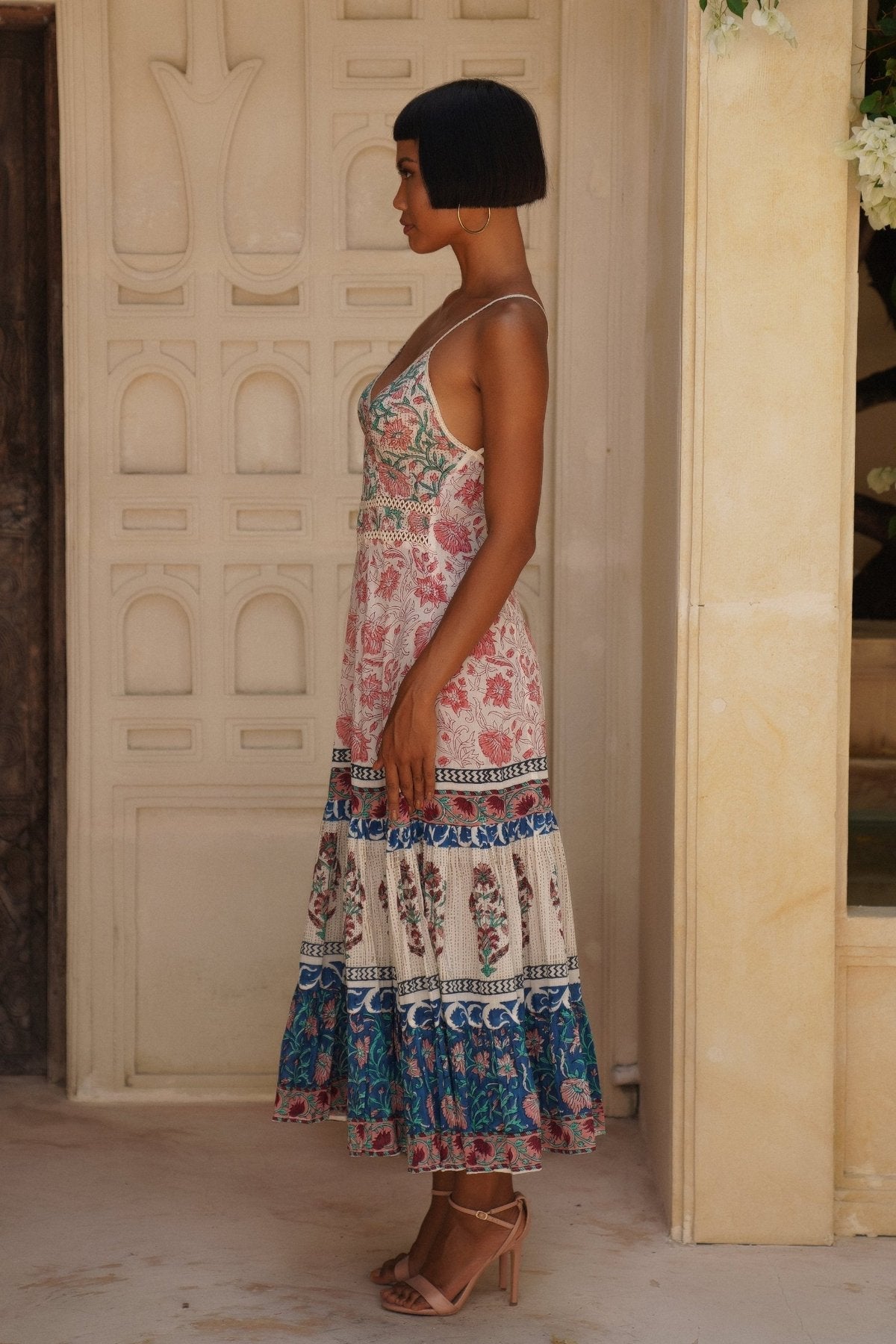Peacock Strappy Maxi