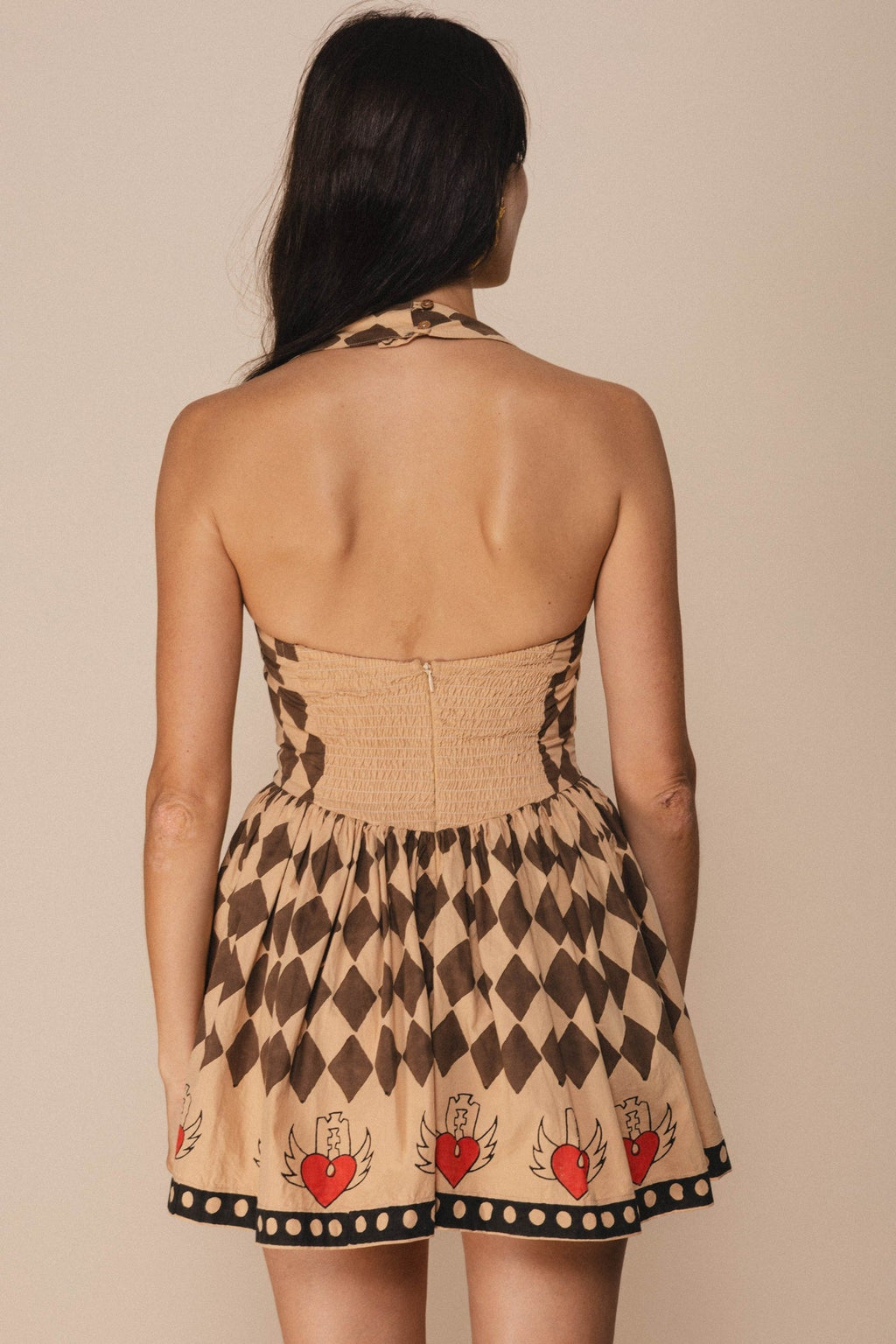 Love hurts halter mini dress