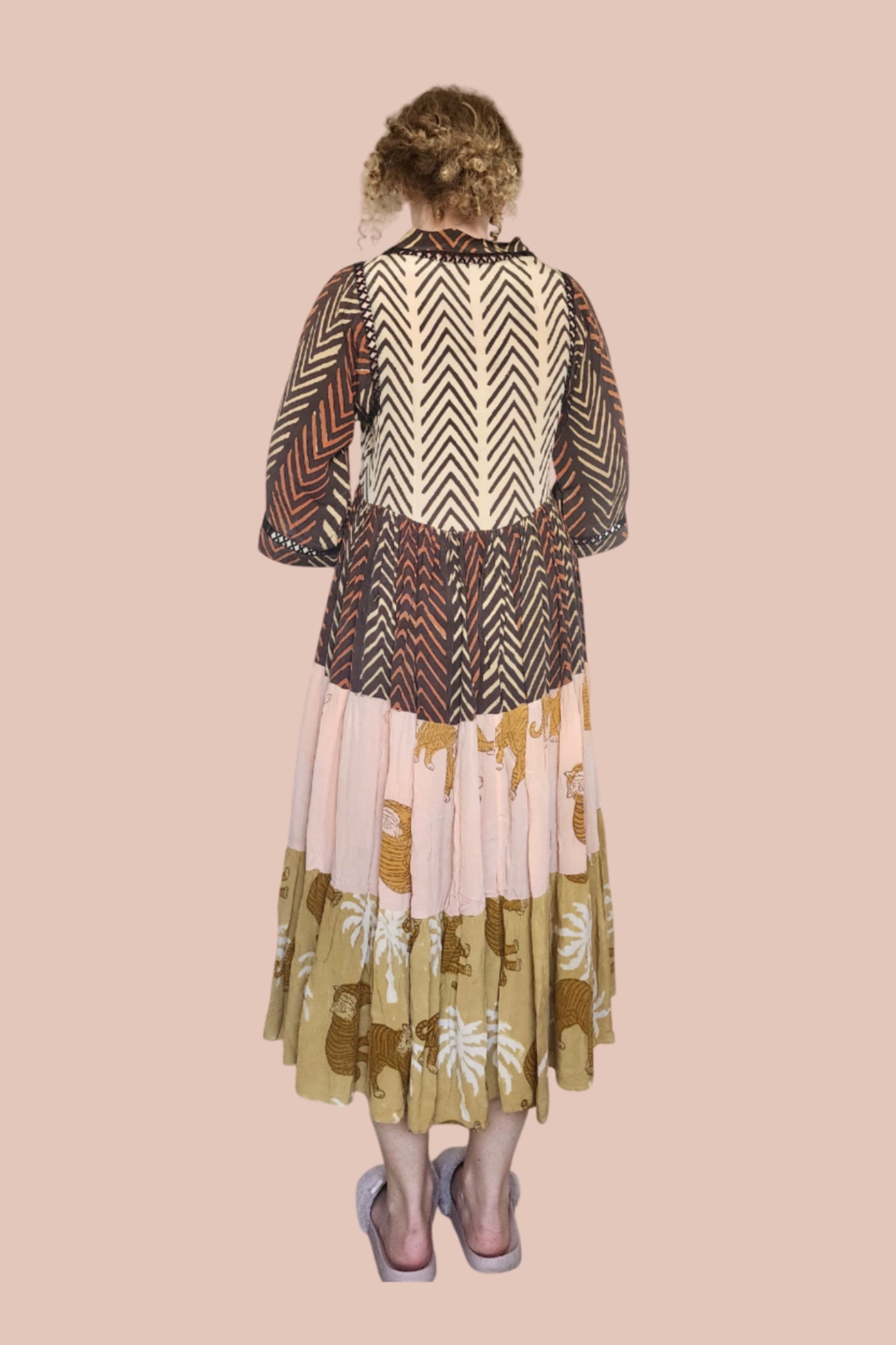 Silk flare dress