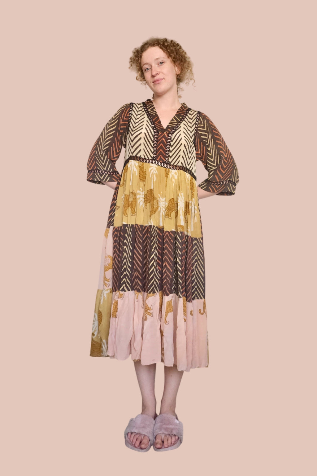 Silk flare dress