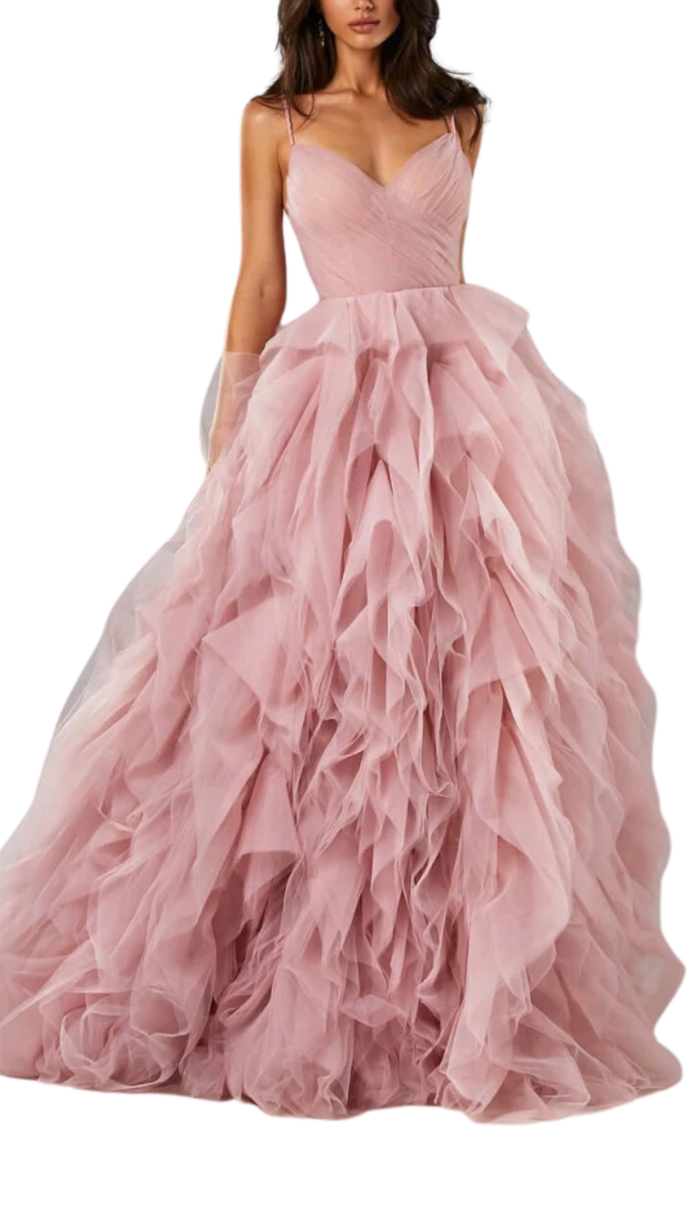 Milla dreamy Maxi Dress in Misty Rose