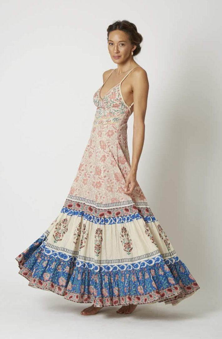 Peacock Strappy Maxi