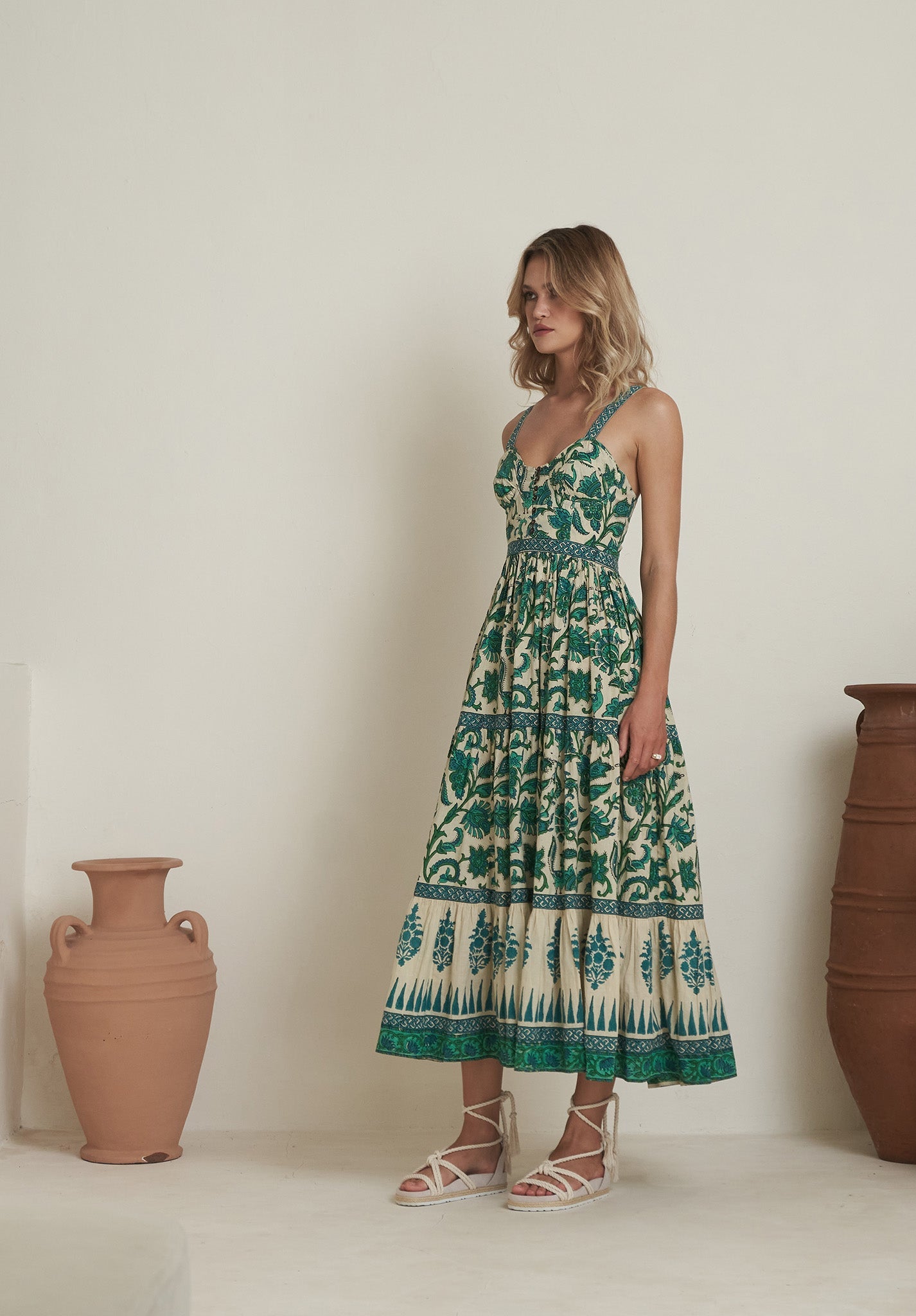 Mojo Bustier Maxi Green