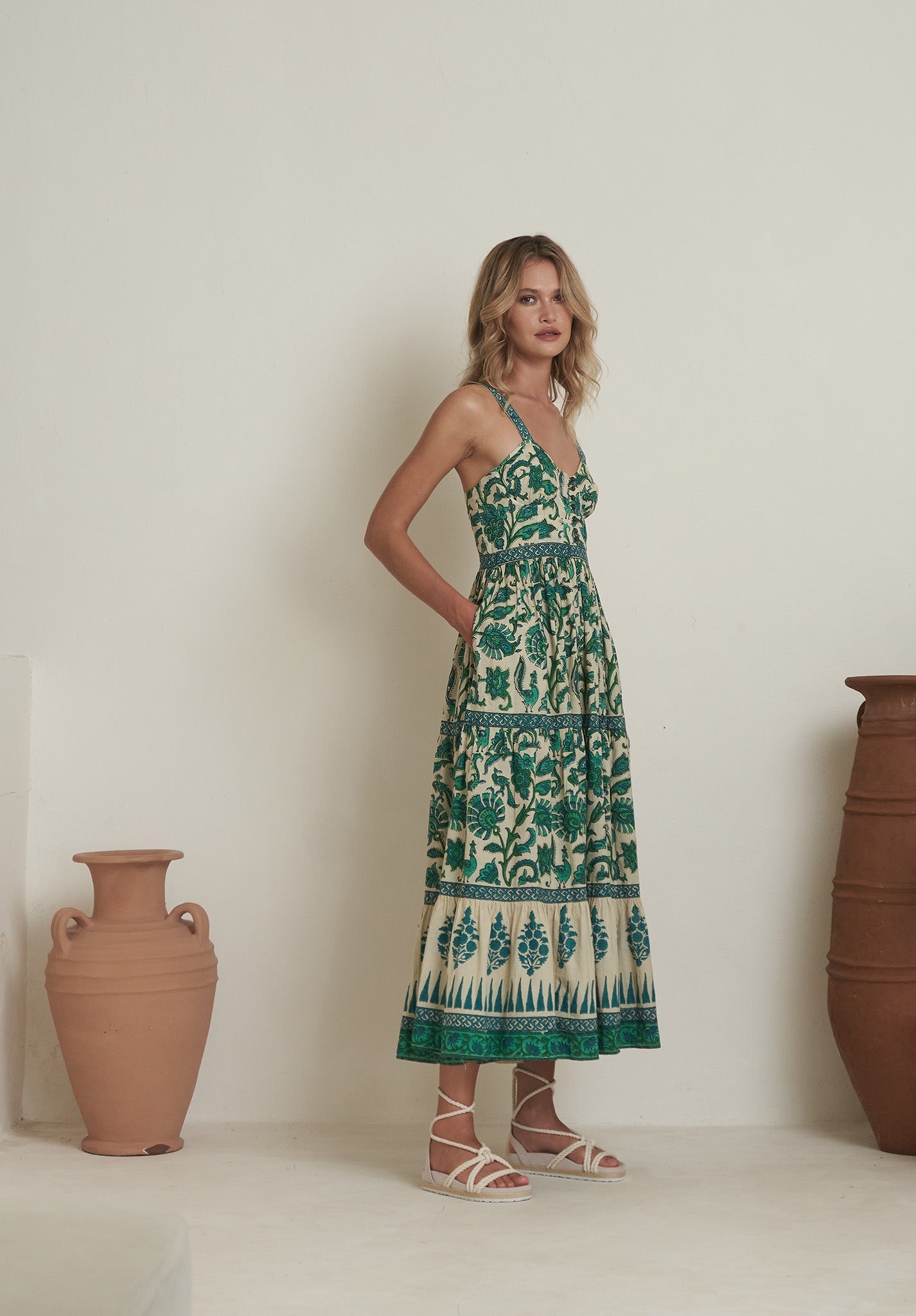 Mojo Bustier Maxi Green