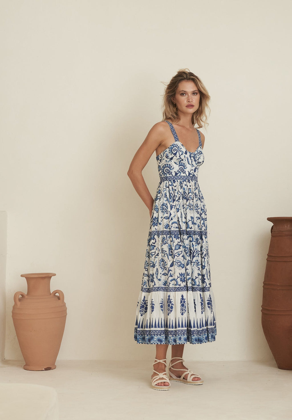 Mojo Bustier Maxi Blue